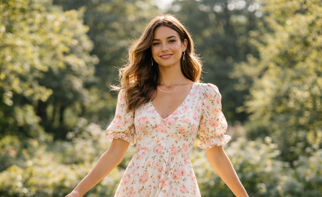 30 Cute Summer Outfits Floral Mini Dress Weekend Look #summeroutfits #femininefashion