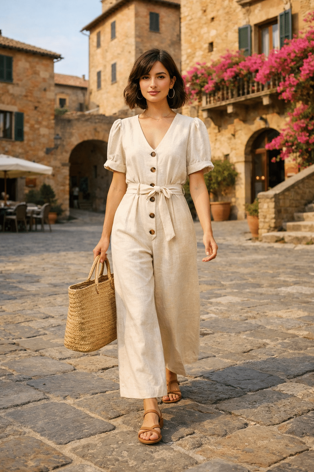 Chic Italy honeymoon outfits featuring a stylish ensemble perfect for exploring romantic destinations.
