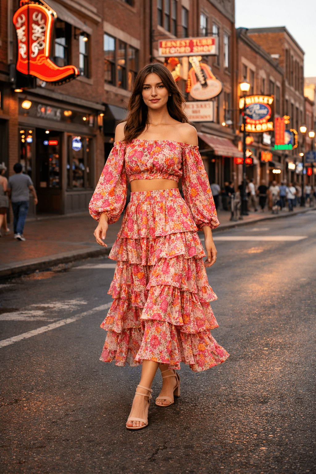 Chic Nashville bachelorette outfits showcasing a trendy ensemble perfect for a fun night out in Music City. Chic Nashville bachelorette outfits showcasing a trendy ensemble perfect for a fun night out in Music City.