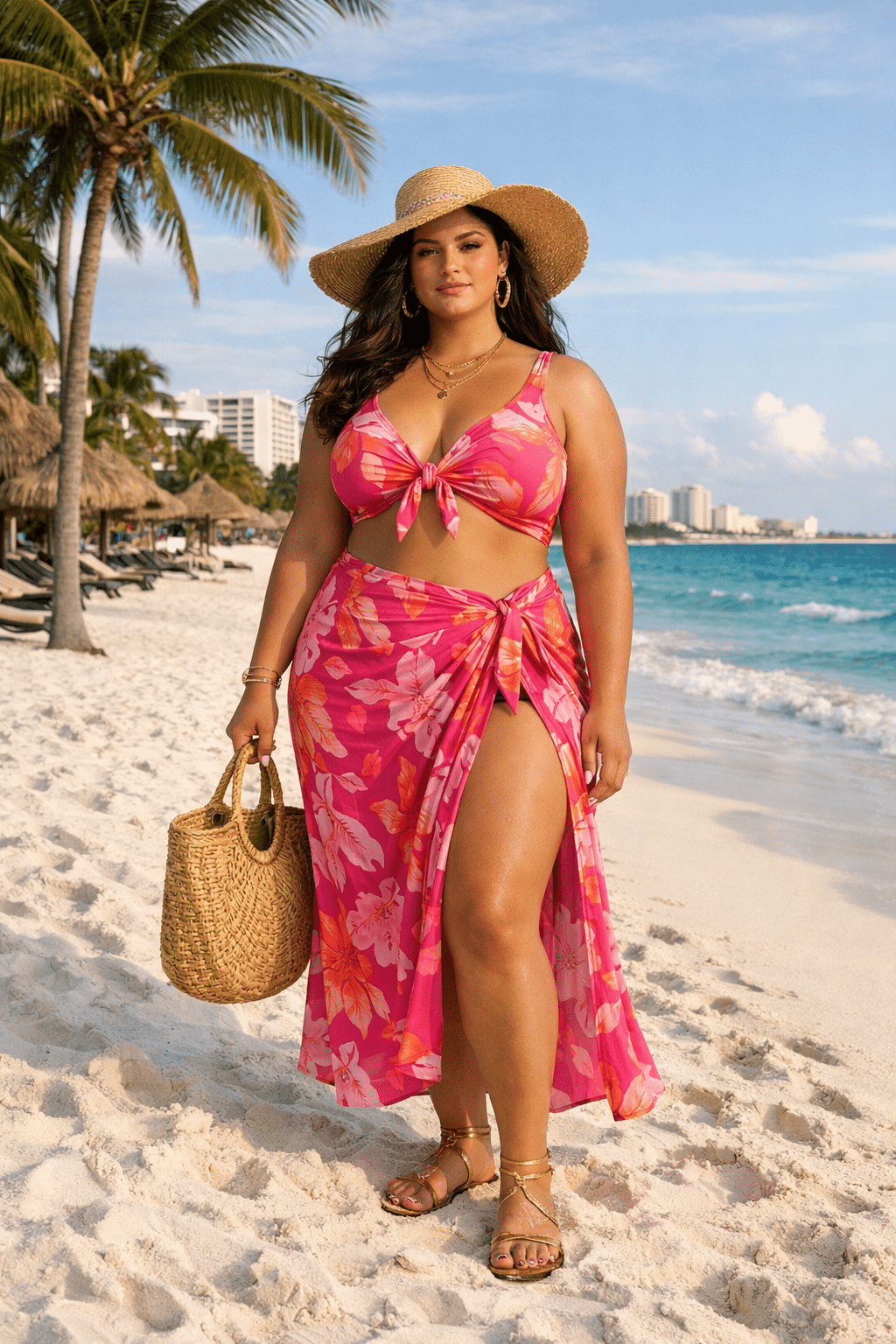 Plus size Cancun outfits featuring a chic summer dress and trendy accessories for a stylish beach getaway. Plus size Cancun outfits featuring a chic summer dress and trendy accessories for a stylish beach getaway.