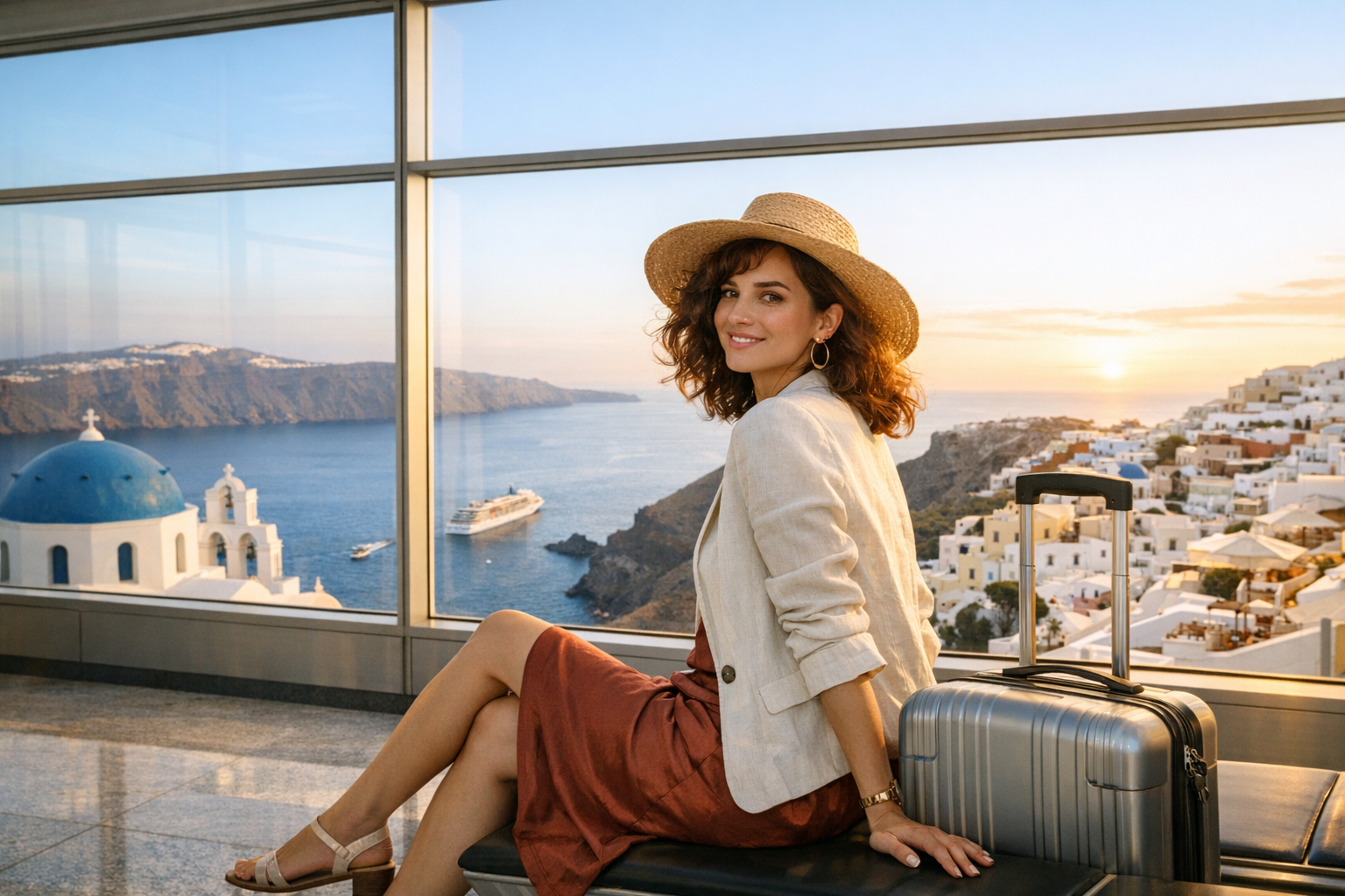 International airport outfits for travel day in destination: Destination Fashion blog