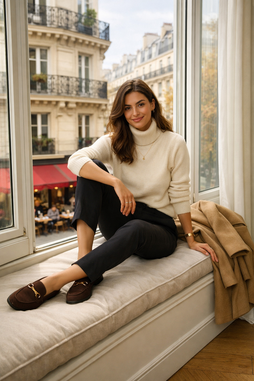 Chocolate soft suede horsebit loafers for paris capsule wardrobe fall in Paris Chocolate soft suede horsebit loafers for paris capsule wardrobe fall in Paris